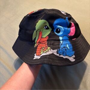 Cute Star Wars Yoda Stitch Adult Bucket Hat Disney Halloween